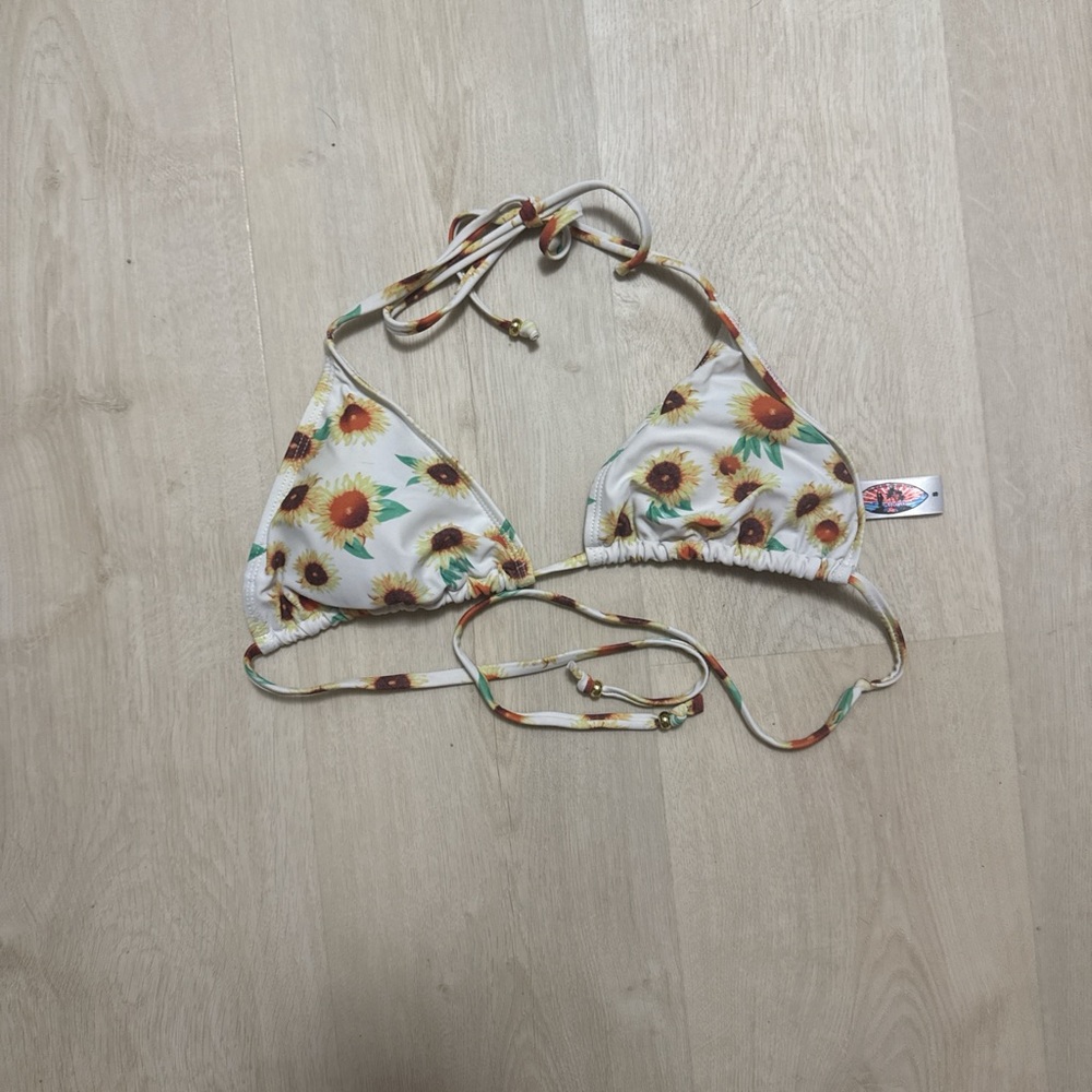 Floral Print Bikini Top
